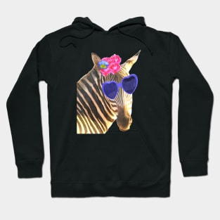 Cute Zebra Illustration Hoodie